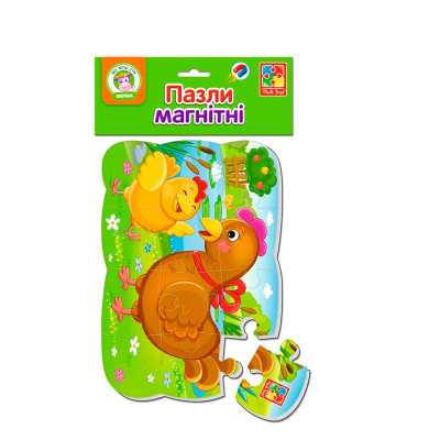 Пазли на магніті А5 Vladi Toys "Курочка та курча" фомові VT3205-78