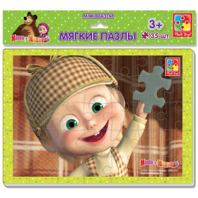 Пазли м'які А4 "Маша і Ведмідь" 24 ел. VT1102-07