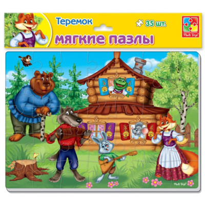 М'які пазли А4 Казки. Теремок 35 елемента VT1102-15