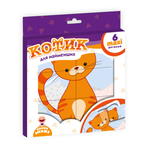 Пазл-рамка Vladi Toys Кошеня 6 елементів VT2903-05