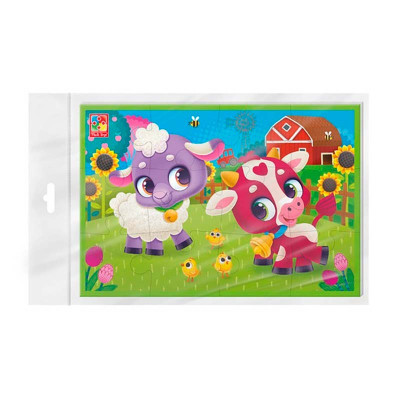 М'які пазли Vladi Toys А5 Корівка та овечка фомові VT1104-23