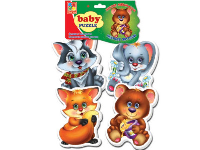 Пазли дитячі Vladi Toys "Лісові мешканці" м'які VT1106-79