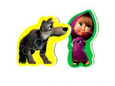 Бебі пазли МІНІ "Маша і Ведмідь" VT1107-02 Бебі пазли МІНІ "Маша і Ведмідь" VT1107-02