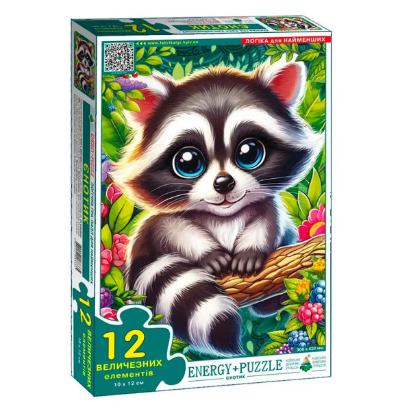Пазл Єнотик 12 елементів Ен.8335 Пазл Єнотик 12 елементів Ен.8335