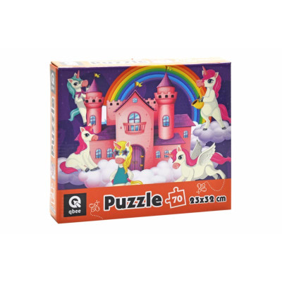 Пазли qbee "Замок Єдинорогів" 70 елементів QB400-005 Пазли qbee "Замок Єдинорогів" 70 елементів QB400-005
