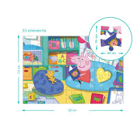 Пазл Dodo Peppa Pig Казки для ведмежа 35 елементів 200677