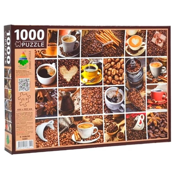 Пазли " Єнергія Плюс 1000 єлементів I love cofee" Єнергія Плюс 1000 єлемен Ен.3514 Пазли " Єнергія Плюс 1000 єлементів I love cofee" Єнергія Плюс 1000 єлемен Ен.3514