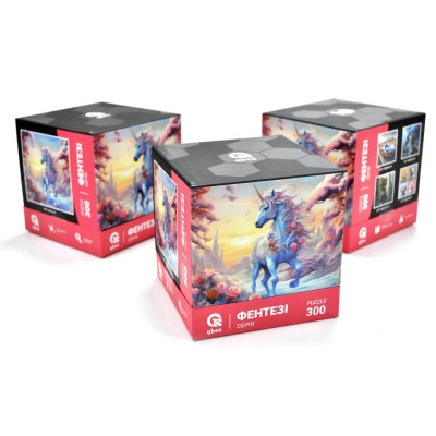 Пазли qbee "Коник Єдиноріг" 300 елементів QB500-008 Пазли qbee "Коник Єдиноріг" 300 елементів QB500-008