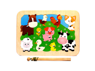 Комплект креативної творчості "Ферма" Магнітний еко-пазл 172212