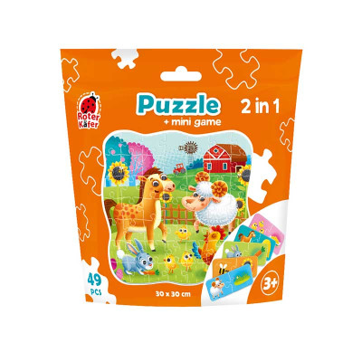 Пазл Puzzle in stand-up pouch "2 in 1. Ферма" RK1140-05