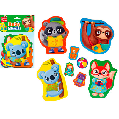 Пазли максі Vladi Toys картонні з грою Малюк Зможе «Тварини. Іграшки» VT172 VT1722-23