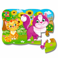 Пазли на магніті А5 Vladi Toys "Котики" фомові VT3205-73