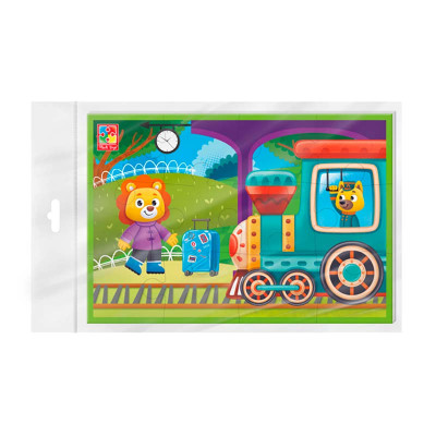 М'які пазли Vladi Toys А5 поїзд фомовий VT1104-22