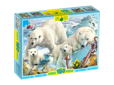 Пазли Білі Ведмеді 160 ел Арт.ЕГ-07. Ен.2982