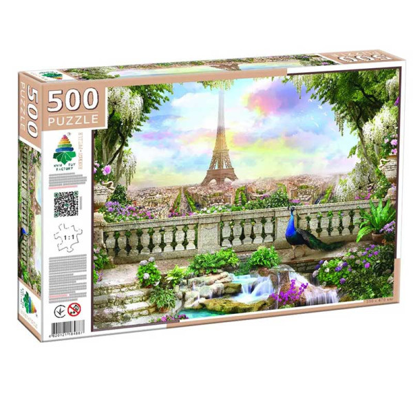 Пазли 500 "Вид на Ейфелеву вежу" Ен.4887