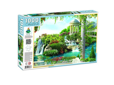 Пазли 1000 " Вид з балкона на літні водоспади" Ен.4870