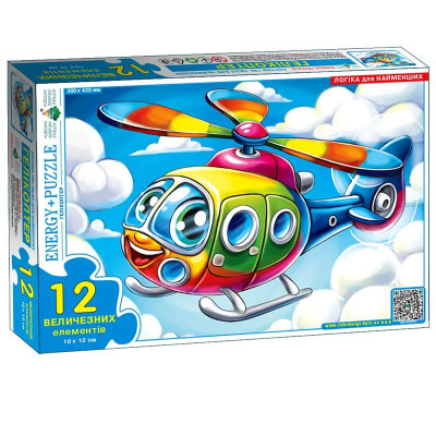 Пазл Енергія Плюс Вертоліт 12 елементів Ен.8182
