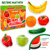 Набір магнітів Baby puzzle "Фрукти та овочі" ML4031-25 EN