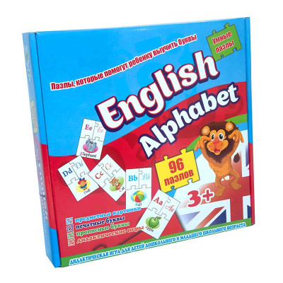 Пазли 539 (eng.) Стратег "English alphabet" в кор-ці 25-25-5см 539