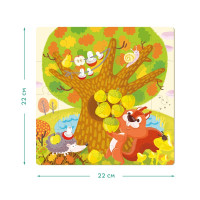 Пазл DoDo 4 в 1 Пори року 4 пазли по 12/16/20/24 елементи 300125 Пазл DoDo 4 в 1 Пори року 4 пазли по 12/16/20/24 елементи 300125