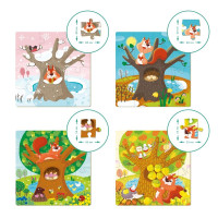 Пазл DoDo 4 в 1 Пори року 4 пазли по 12/16/20/24 елементи 300125 Пазл DoDo 4 в 1 Пори року 4 пазли по 12/16/20/24 елементи 300125
