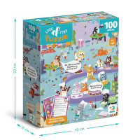 Пазл DoDo Шукай та знаходи «Котяче кафе» 100 елементів 300667
