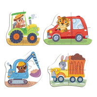 Пазл Dodo Baby puzzle Транспорт 4 в 1 300685