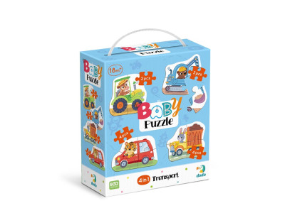 Пазл Dodo Baby puzzle Транспорт 4 в 1 300685