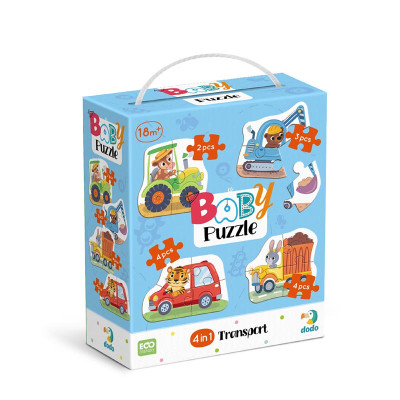 Пазл Dodo Baby puzzle Транспорт 4 в 1 300685 Пазл Dodo Baby puzzle Транспорт 4 в 1 300685