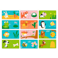 Пазл Dodo DUO Хто що їсть 24 елементи 300691