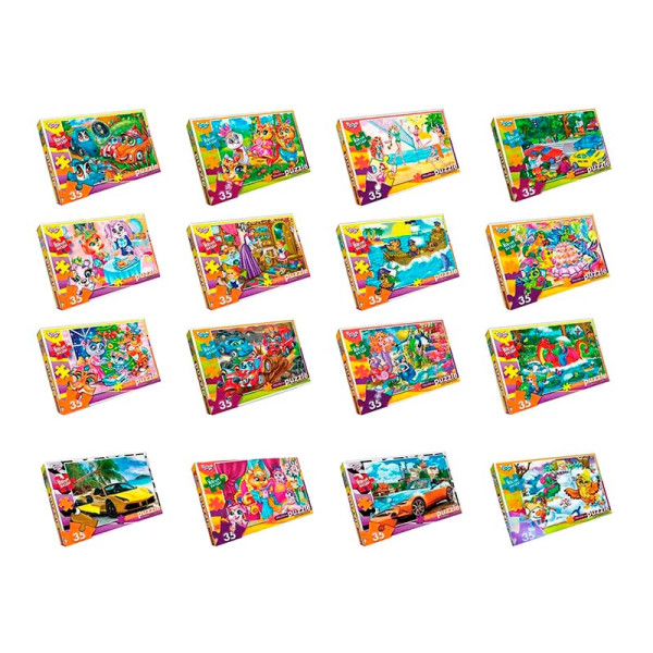 Пазл Danko Toys 35 елементів S35-09-01020304...16