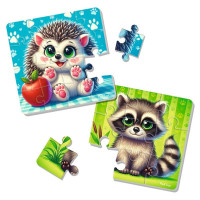 Мякі пазли Vladi Toys "Єнот та їжачок" розвиваючі VT1102-36