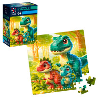 Пазли Vladi Toys De.tail Веселі динозаврики 64 деталі DT1234-21