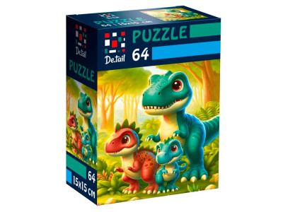 Пазли Vladi Toys De.tail Веселі динозаврики 64 деталі DT1234-21