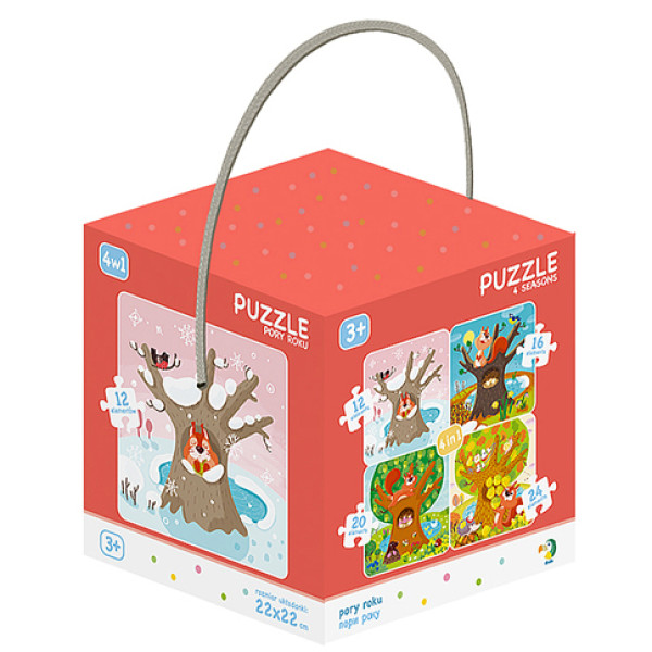 Пазл DoDo 4 в 1 Пори року 4 пазли по 12/16/20/24 елементи 300125 Пазл DoDo 4 в 1 Пори року 4 пазли по 12/16/20/24 елементи 300125
