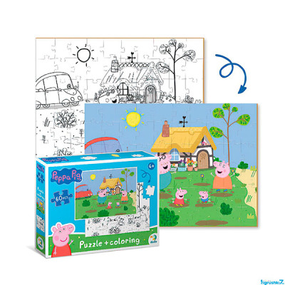 Пазл на 60 елементів 2 в 1 «Peppa Pig» 200119
