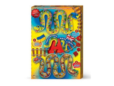 Гра-Пазл "Змійка" укр.-англ. DankoToys 2524