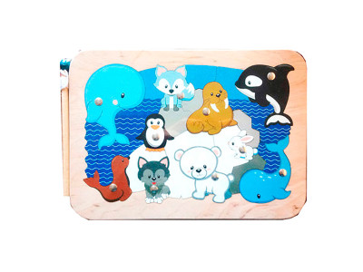 Комплект креативної творчості "Арктика" Магнітний еко-пазл 172215