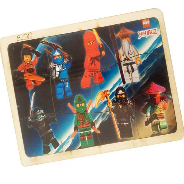 Деревяний Пазл у рамці "Нінзяго" Jum.4615