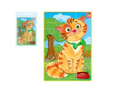 Гра розвиваюча Vladi Toys Малюк зможе "Кіт" мякі пазли А5 VT1103-91