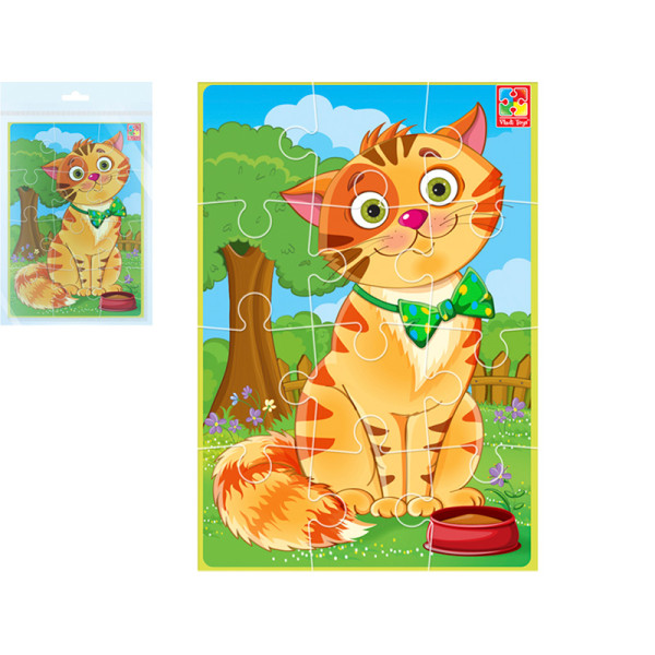 М'які пазли Vladi Toys А5 Малюк зможе "Кіт" фомові VT1103-91 М'які пазли Vladi Toys А5 Малюк зможе "Кіт" фомові VT1103-91