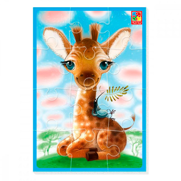 М'які пазли Vladi Toys А5 Малюк зможе "Жираф" фомові VT1103-94