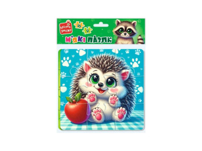 Мякі пазли Vladi Toys "Єнот та їжачок" розвиваючі VT1102-36