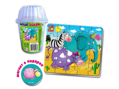 Пазли в стаканчику Звірята VT3203-42