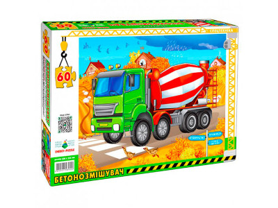 Пазл 60 "Бетонозмішувач" Ен.5600