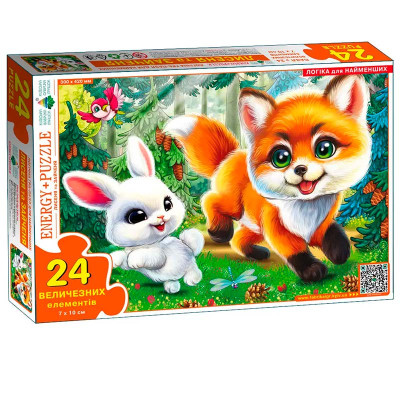 Пазл Лисеня та Зайченя 12 елементів Ен.8342