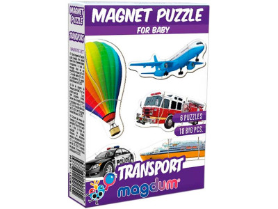 Набір магнітів Baby puzzle "Транспорт" ML4031-24 EN Набір магнітів Baby puzzle "Транспорт" ML4031-24 EN