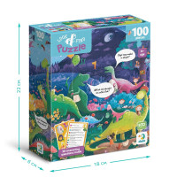 Пазл DoDo Шукай та знаходиш «Країна динозаврів» 100 елементів 300669 Пазл DoDo Шукай та знаходиш «Країна динозаврів» 100 елементів 300669