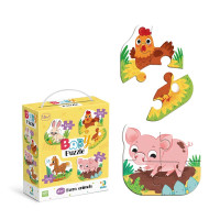 Пазл Dodo Baby puzzle Сільські тварини 4 в 1 300686