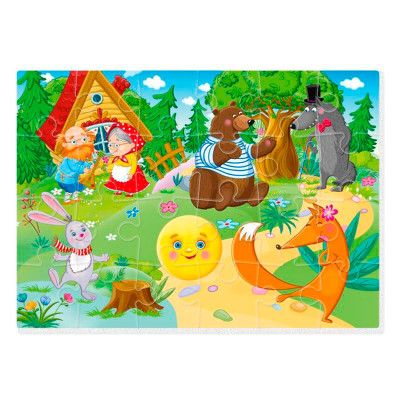 Гра розвиваюча Vladi Toys Малюк зможе "Колобок" мякі пазли А4 VT1102-27